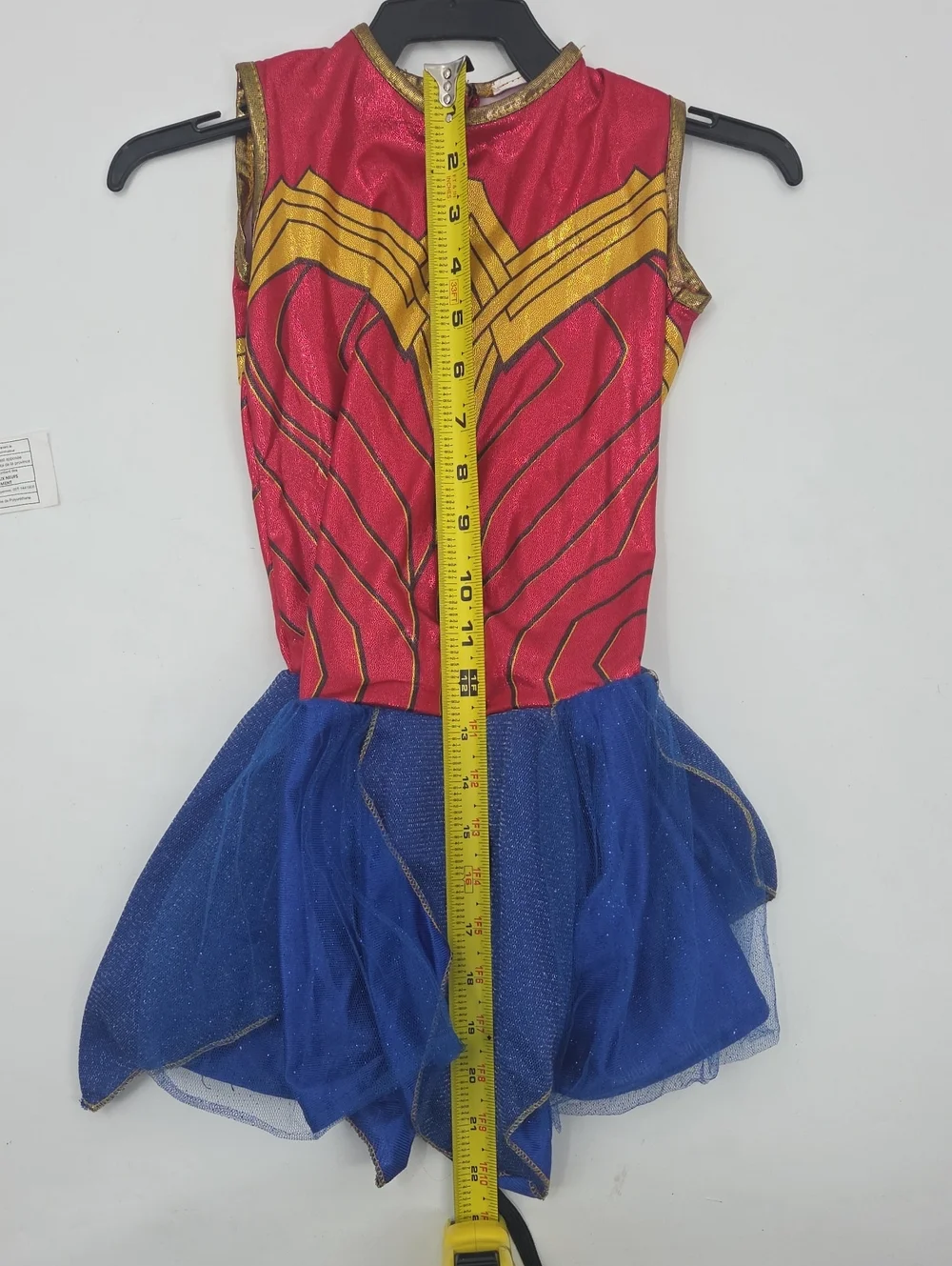 Rubie's Wonder Woman Girls Red, Blue & Gold Deluxe Costume No Head Piece